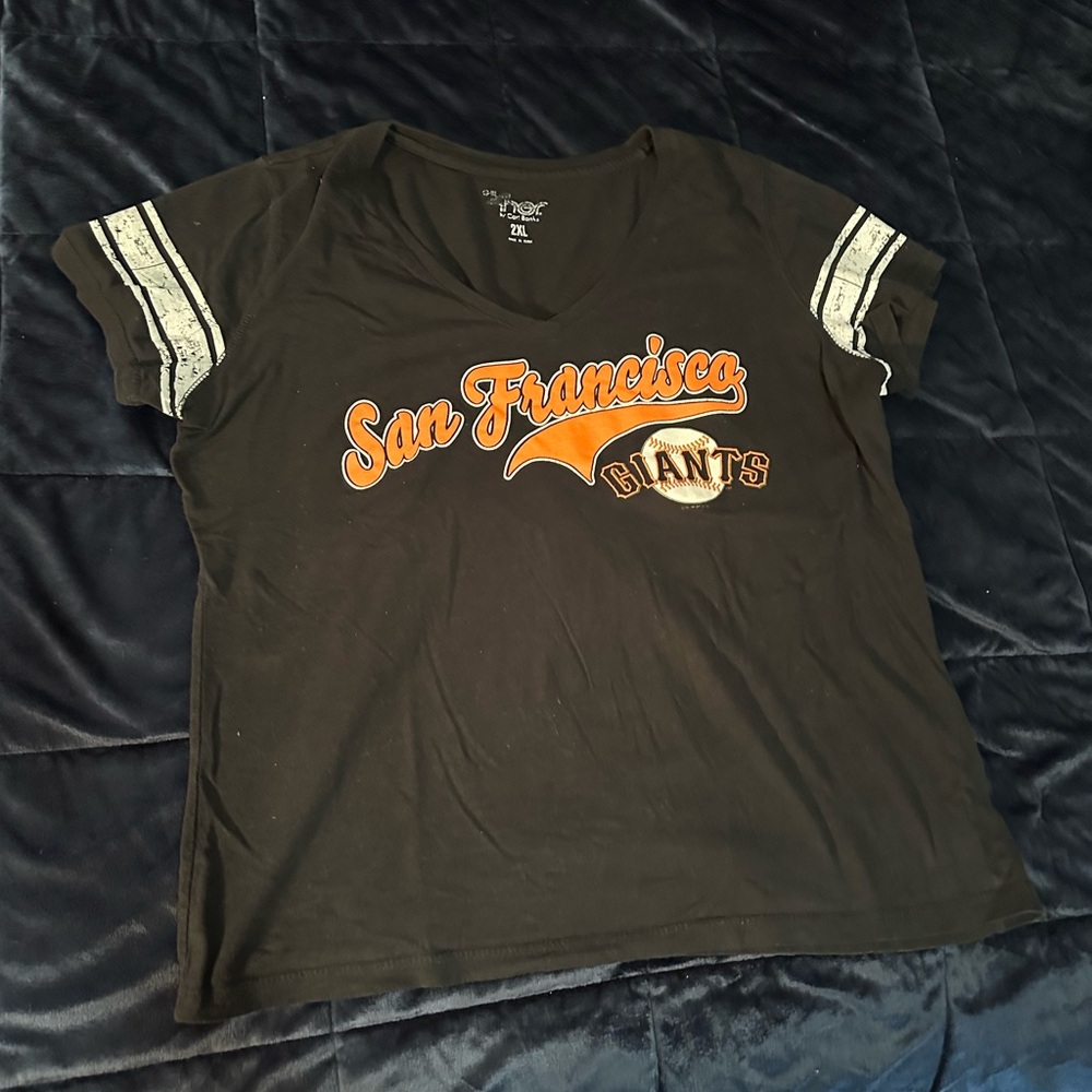 San Francisco Giants Women's Black Short Sleeve Tee